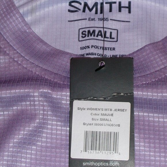 Smith Optics Women's Mountain Bike Jersey Size Small NWT Mauve - Picture 6 of 6